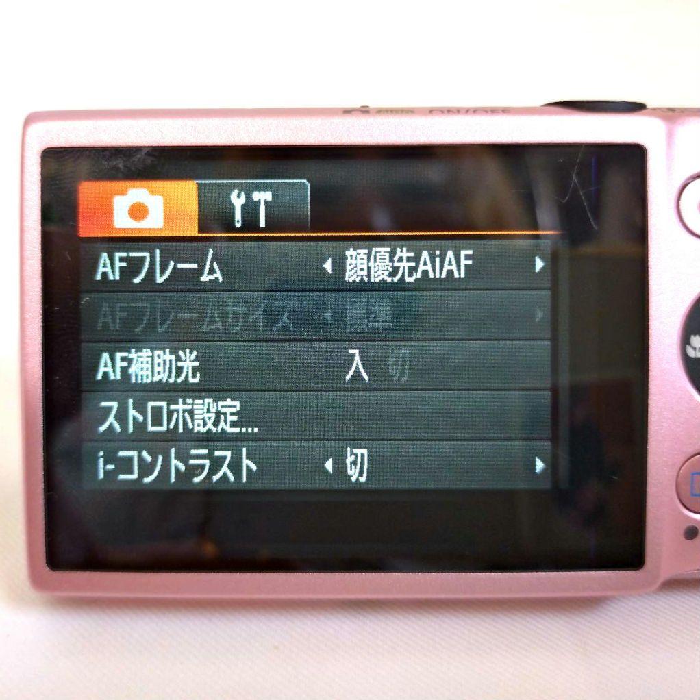 Canon　IXY 220F　ピンク　デジタルカメラ　デジカメ　オールドコンデジ