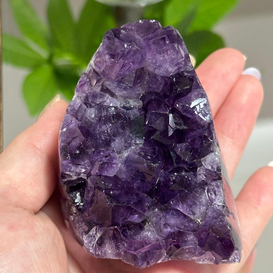 【超高品質】 最高級 濃い ウルグアイ産 大粒 アメジストドーム 原石