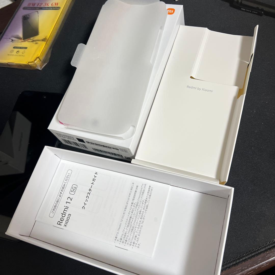 A05☆Redmi12 5G 4GB/128GB SIMフリー　未使用カバー