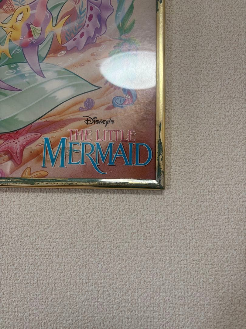 80〜90年代　Disney アリエル　アートポスター　ヴィンテージ