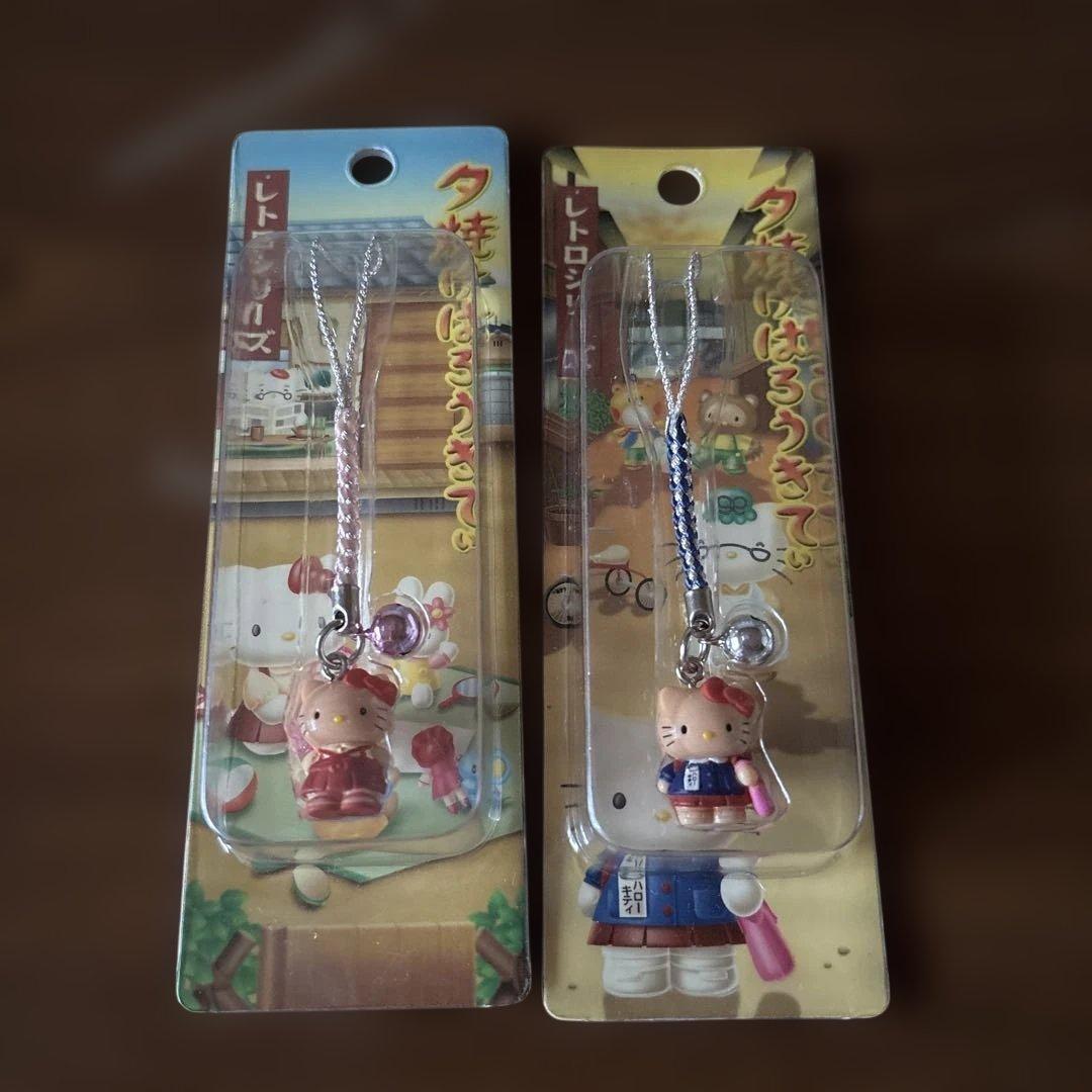 ハローキティ地域限定ストラップ＆根付け10点セット未開封品