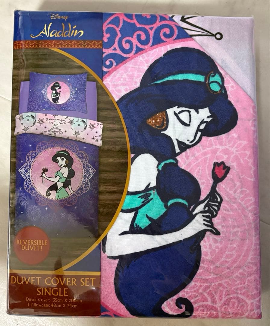 アラジン ジャスミン 掛け布団カバーセット シングル　インポート　しまむら