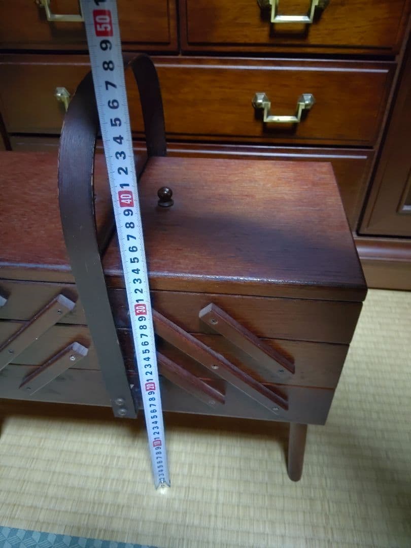 足付きソウイングボックスレトロ