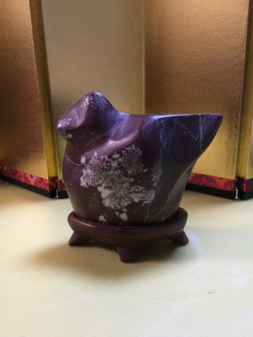 岐阜県根尾谷産菊花石　菊花石　観賞石