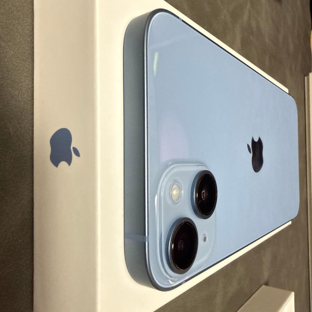 バッテリー100% Apple iPhone 14 Plus ブルー 256GB