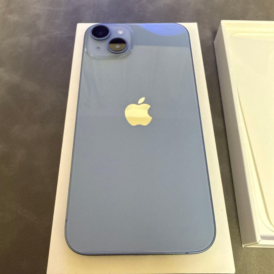 バッテリー100% Apple iPhone 14 Plus ブルー 256GB