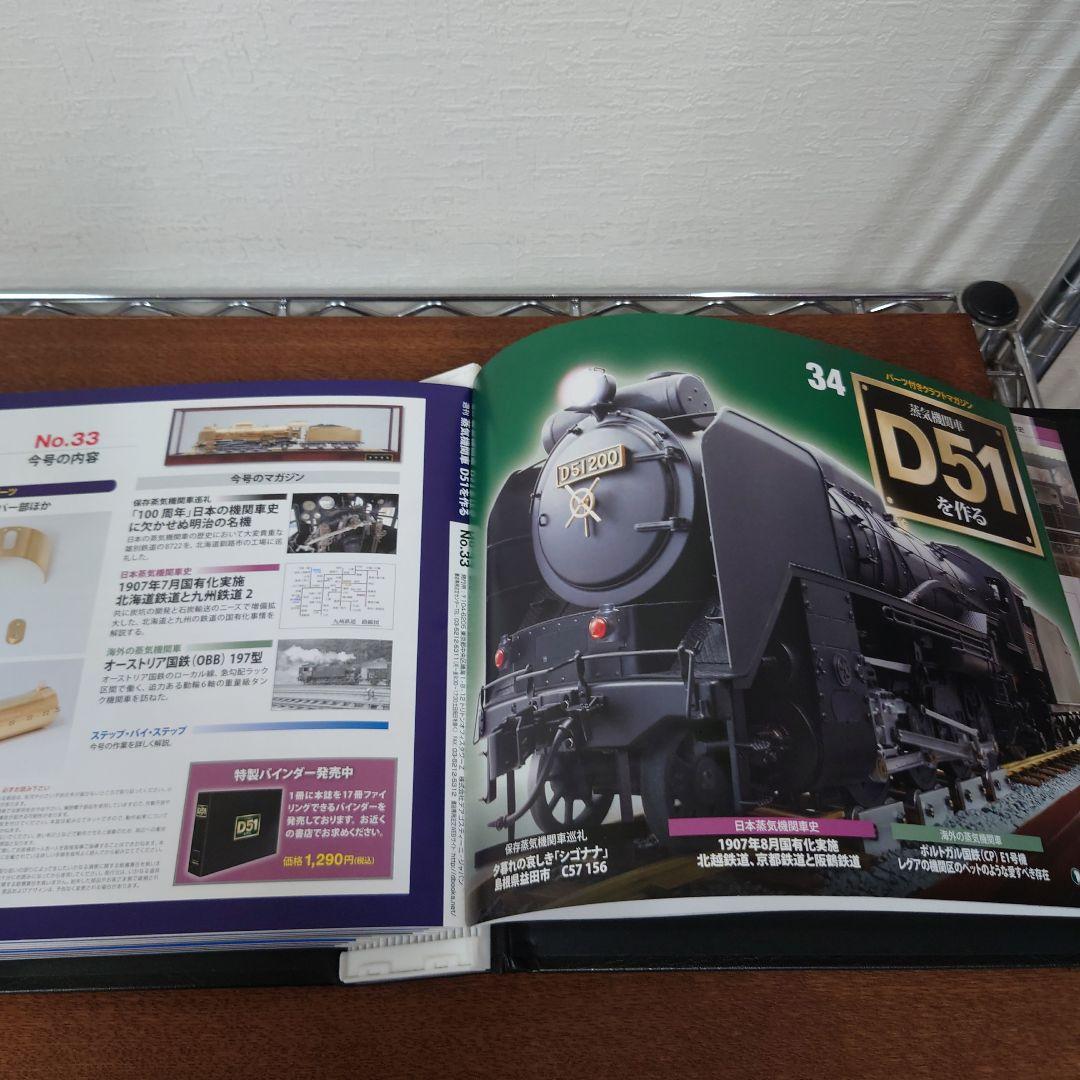 ①　D51を作る　蒸気機関車　ディアゴスティーニ　1〜34
