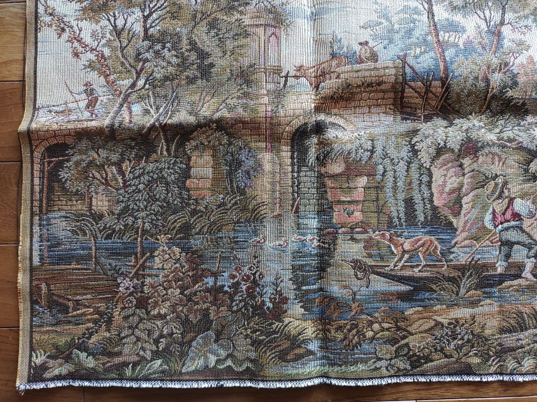 スペイン　セビリア製　ゴブラン織り