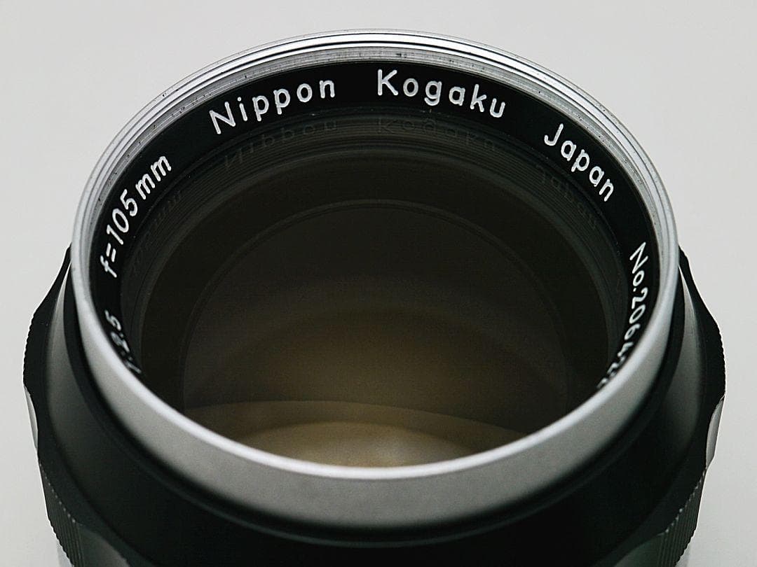 Nikon NIKKOR-P 初期非Ai 105mm f2.5 試写あり 実用品