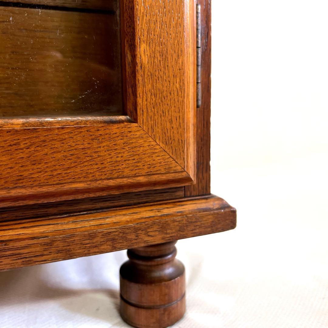 レコードキャビネット・レコードラック 木製ガラス扉・アナログ・ヴィンテージ