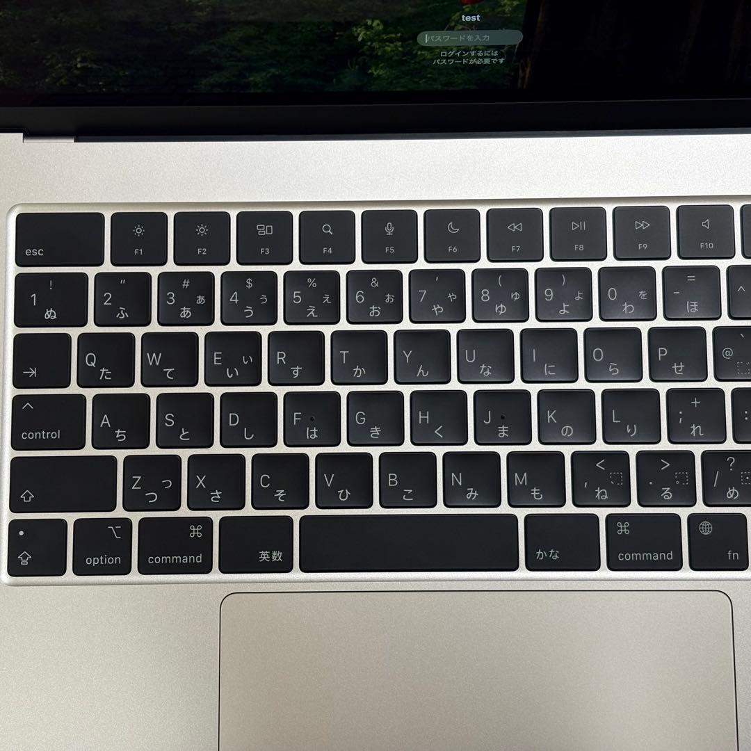 15inch MacBook Air M2 2023 512GB スターライト