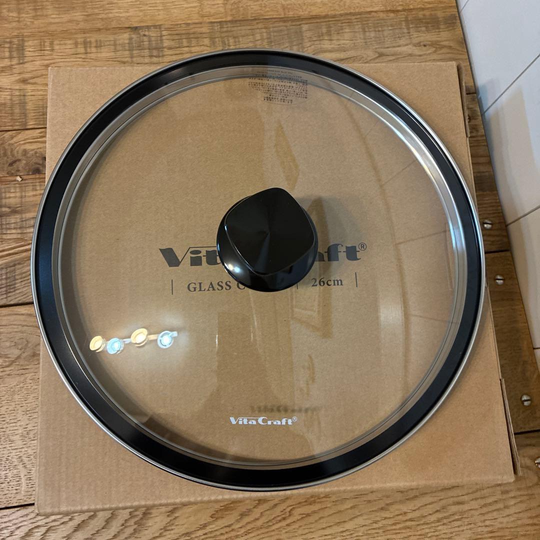 新品 ビタクラフト ソフィアⅡ ウォックパン 26cm No.1756ガラス蓋付