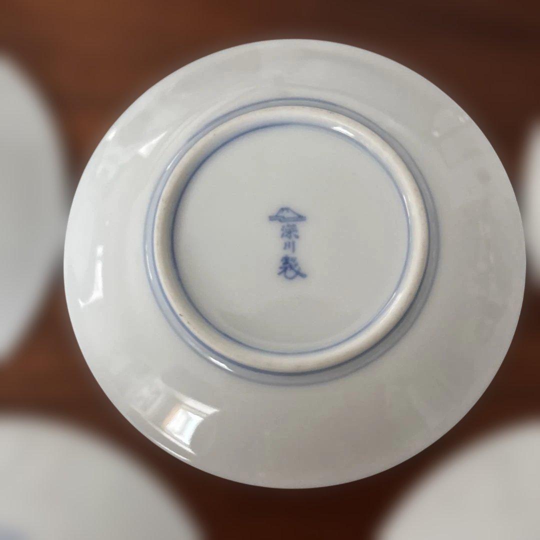 深川製磁　金襴桜　小皿　5枚セット