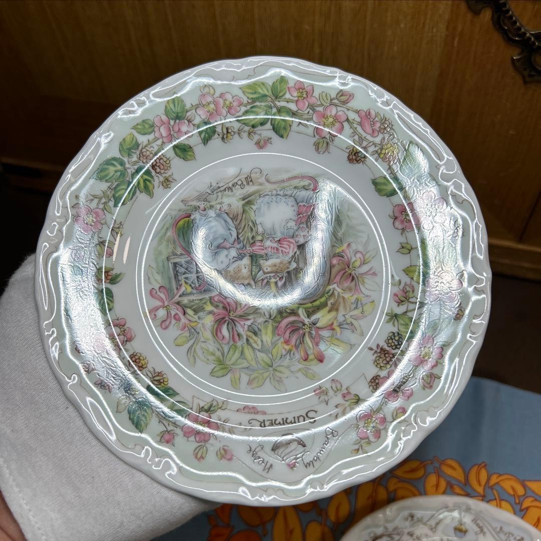 ブランベリーヘッジ　16センチプレート　春夏冬　3枚　美品