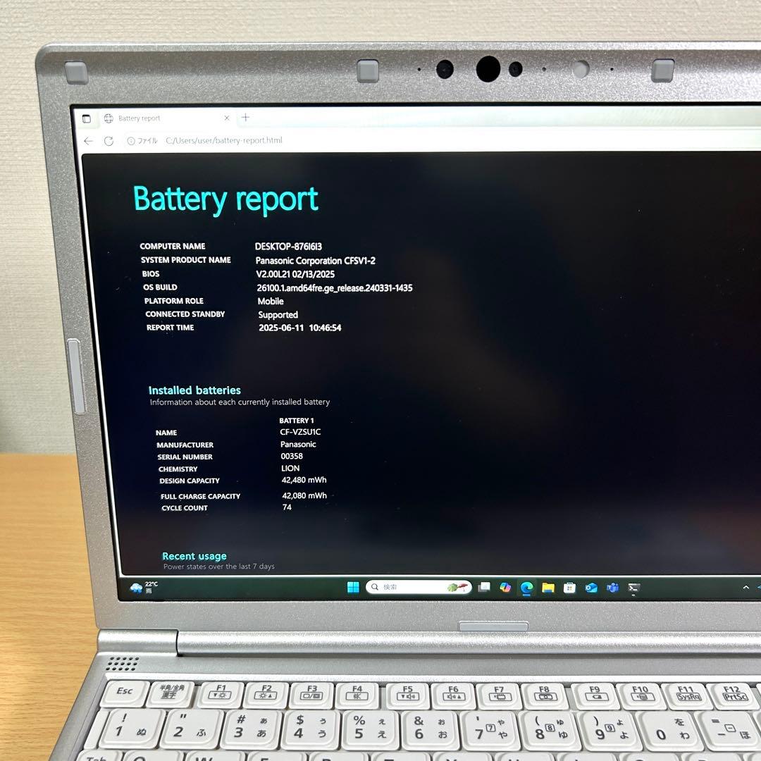 美品 Panasonic Let's note SV1 CF-SV1RDLKS