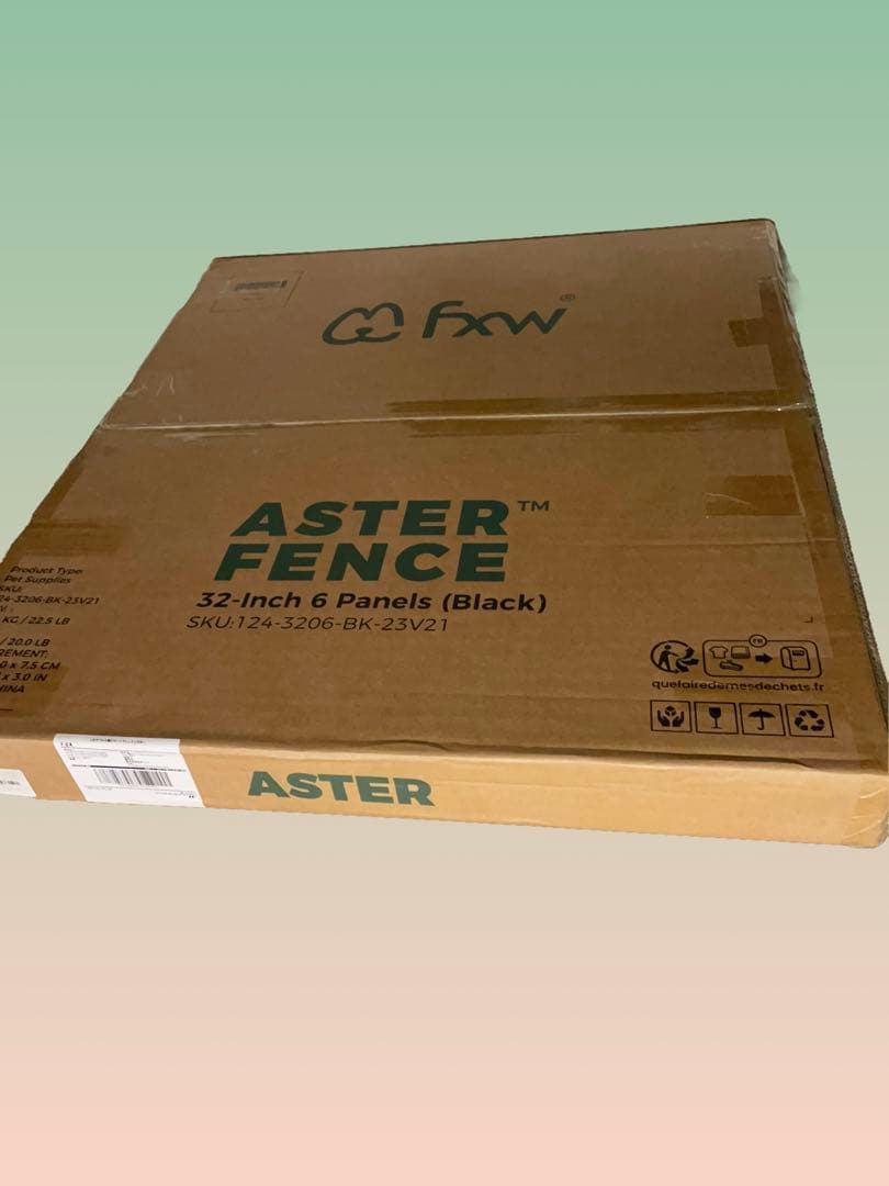 fxw ガーデンフェンス 80cm 4.2m ブラック 新品