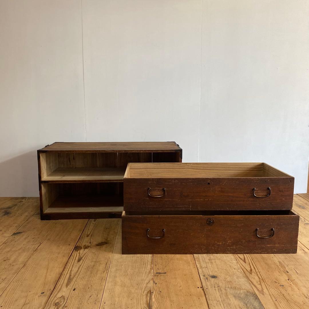 アンティーク チェスト 箪笥 ローボード テレビ台 昭和レトロ z879