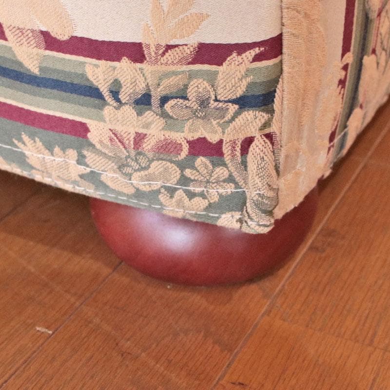 2人掛けソファ ファブリック クッション付 ストライプ 622-002