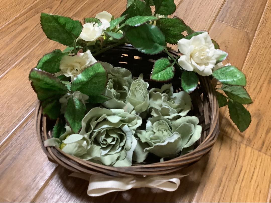 【確認画像①】天然素材　籐籠　花束　ブーケ　ブートニア　まとめ売りセット