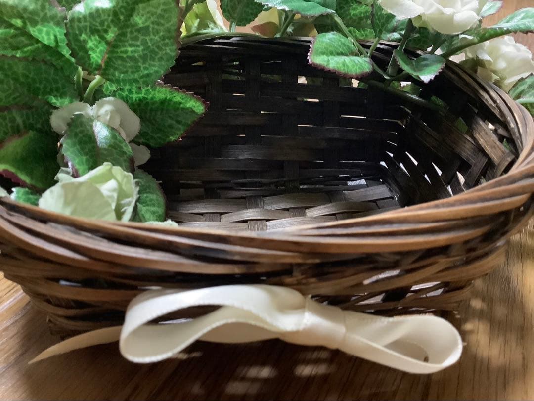 【確認画像①】天然素材　籐籠　花束　ブーケ　ブートニア　まとめ売りセット