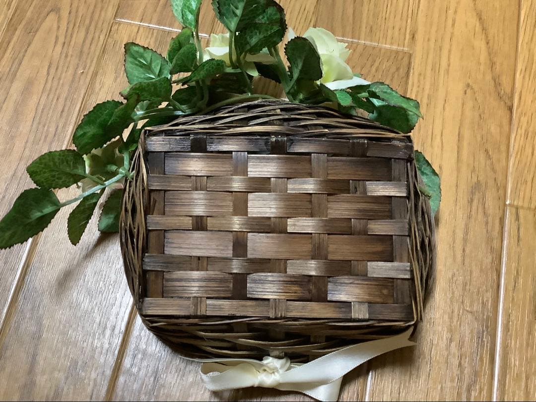 【確認画像①】天然素材　籐籠　花束　ブーケ　ブートニア　まとめ売りセット