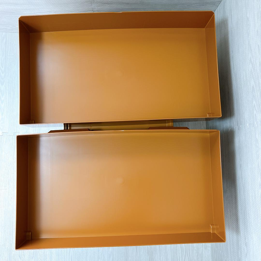 【良品✨送料無料】タッパーウェア　スーパーチェストワイド　引出し2段 ④