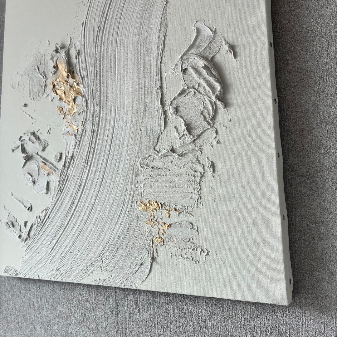 現代アート　53×45.5㎝　テクスチャーアート　モダン　抽象画　インテリア