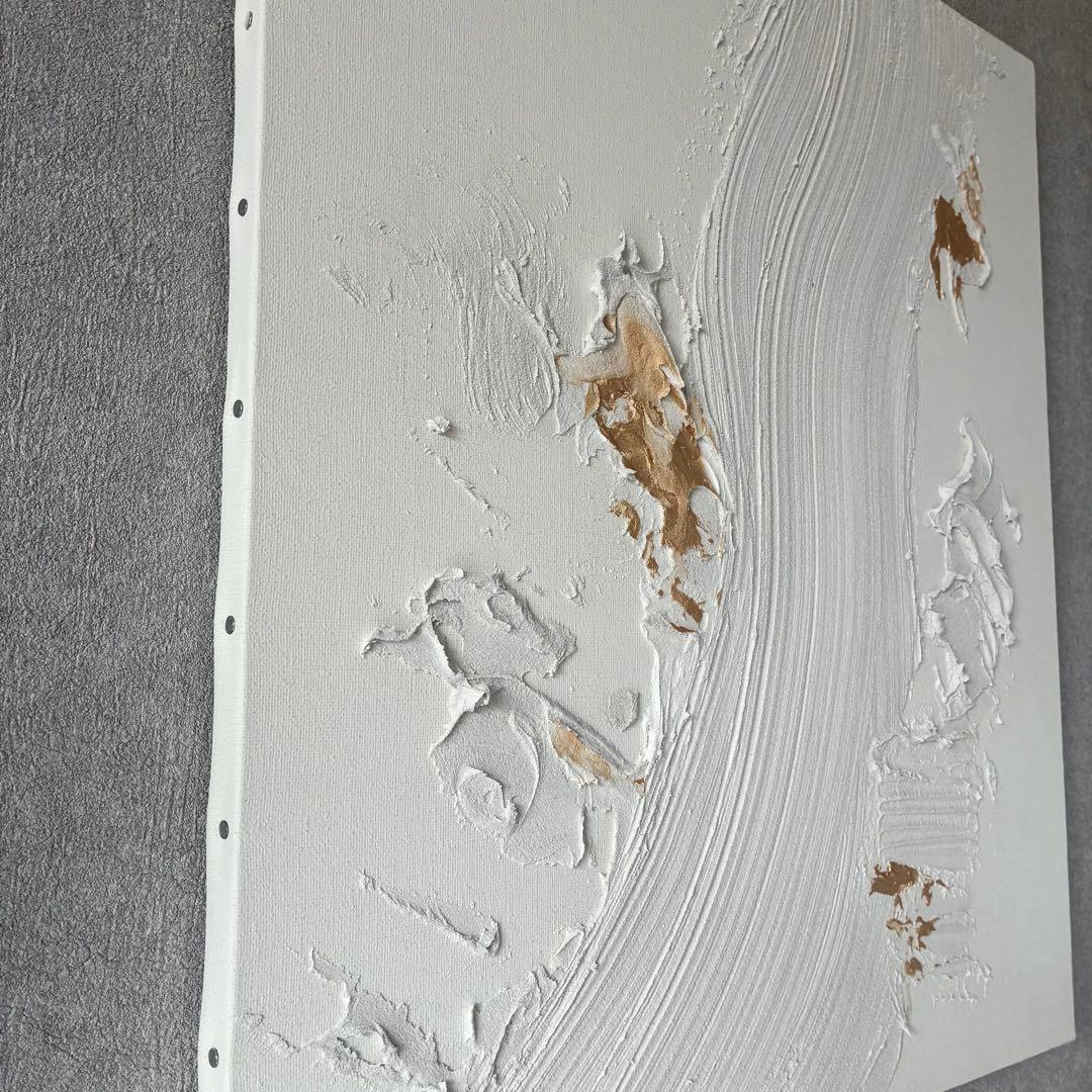 現代アート　53×45.5㎝　テクスチャーアート　モダン　抽象画　インテリア