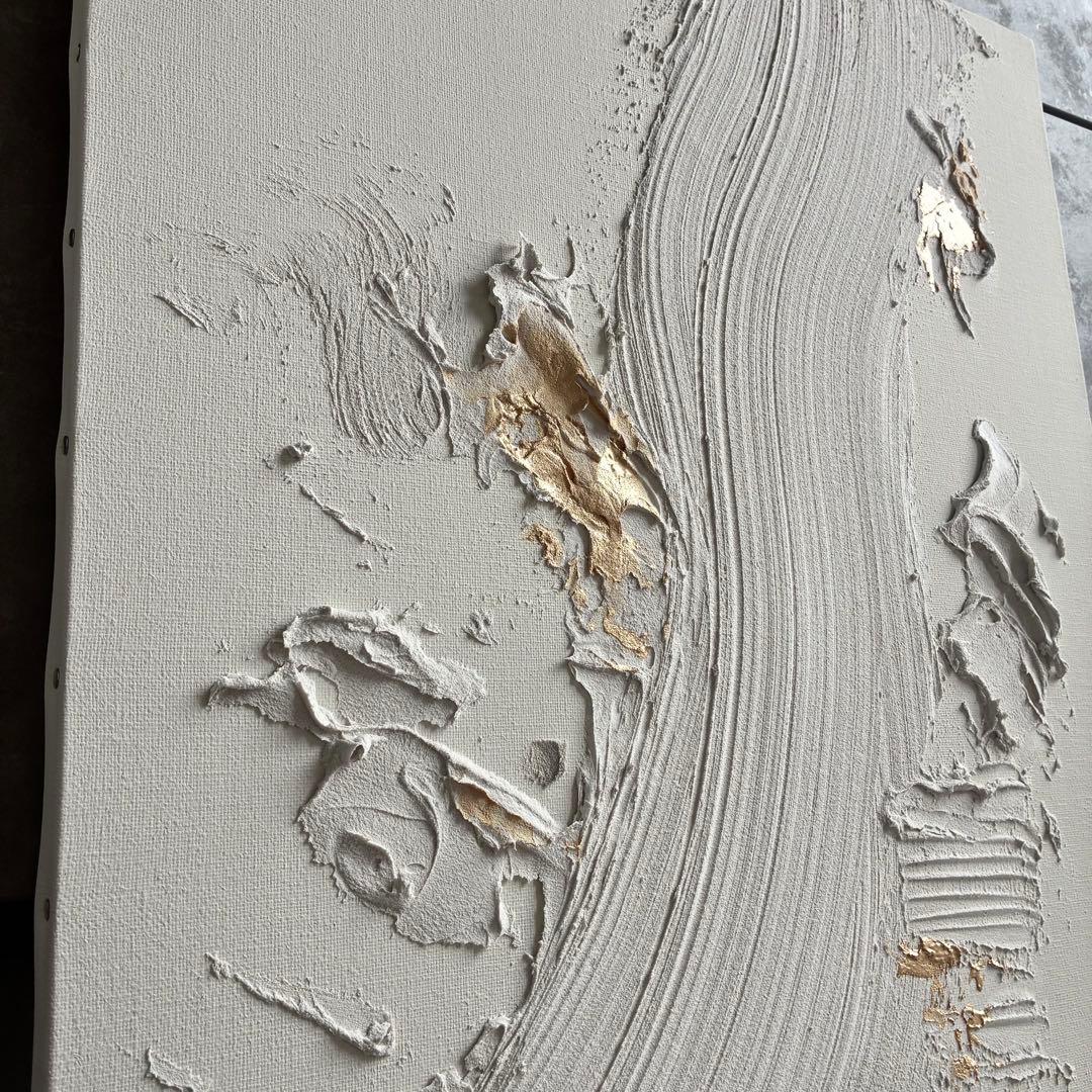 現代アート　53×45.5㎝　テクスチャーアート　モダン　抽象画　インテリア