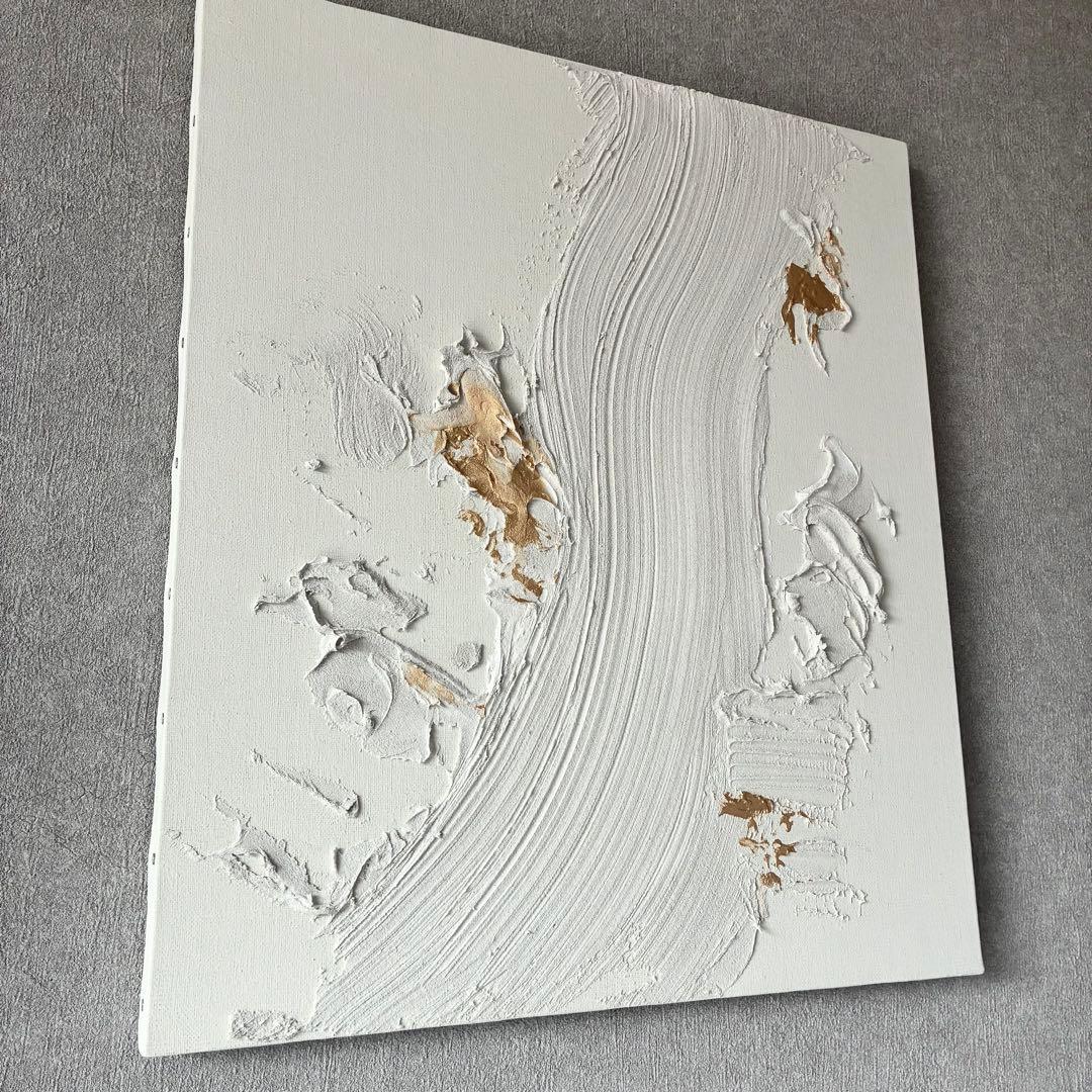 現代アート　53×45.5㎝　テクスチャーアート　モダン　抽象画　インテリア