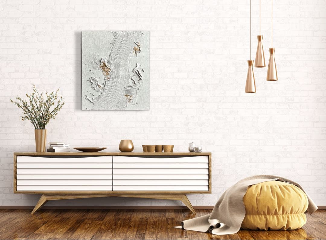 現代アート　53×45.5㎝　テクスチャーアート　モダン　抽象画　インテリア