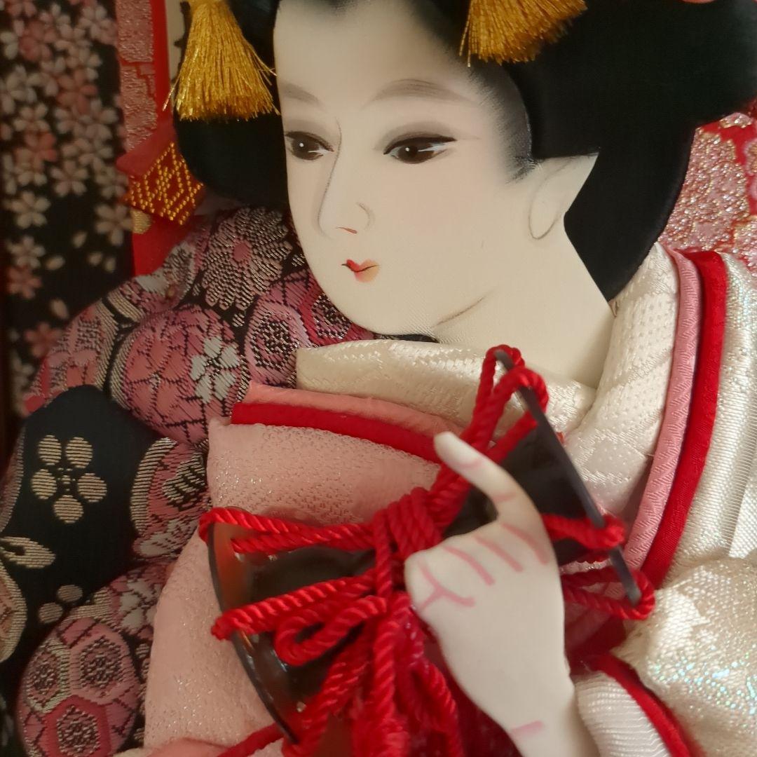 ★羽子板飾★　手づくり押絵羽子板　レトロ　伝統工芸品　アクリルケース入り 日本