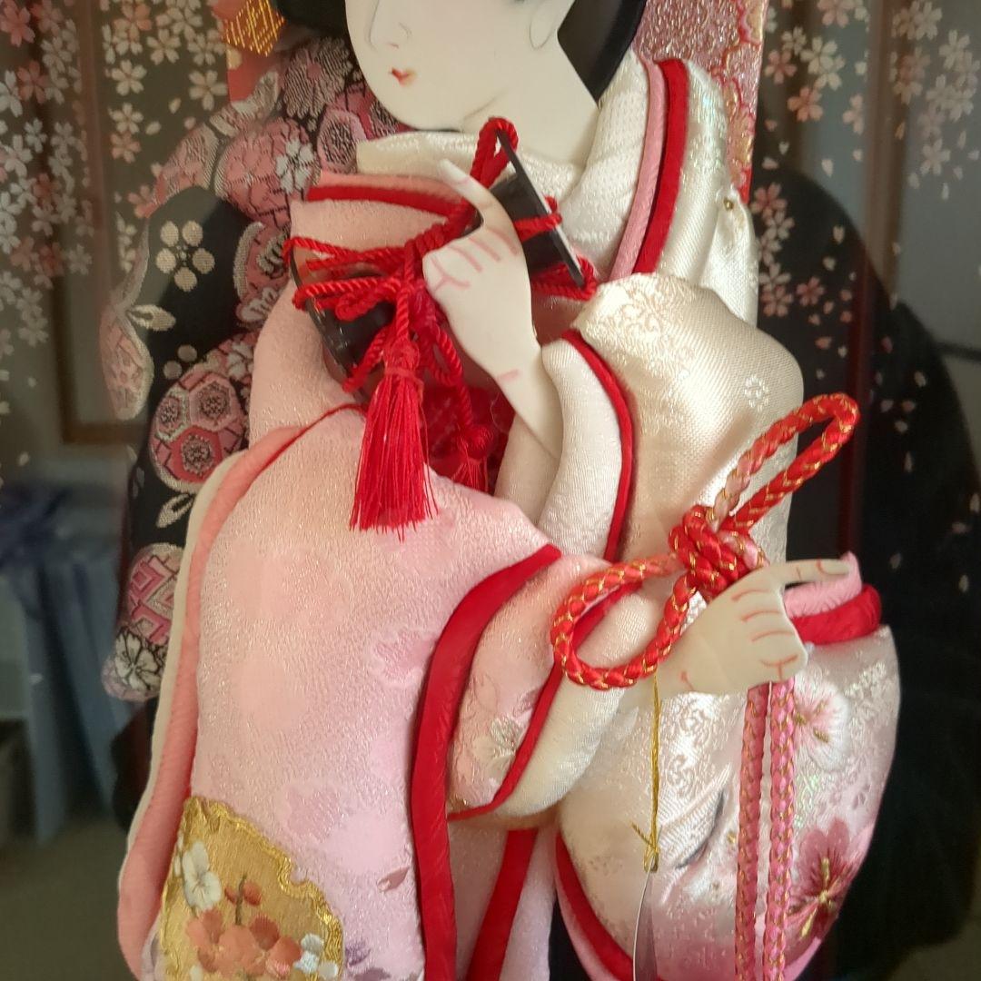 ★羽子板飾★　手づくり押絵羽子板　レトロ　伝統工芸品　アクリルケース入り 日本