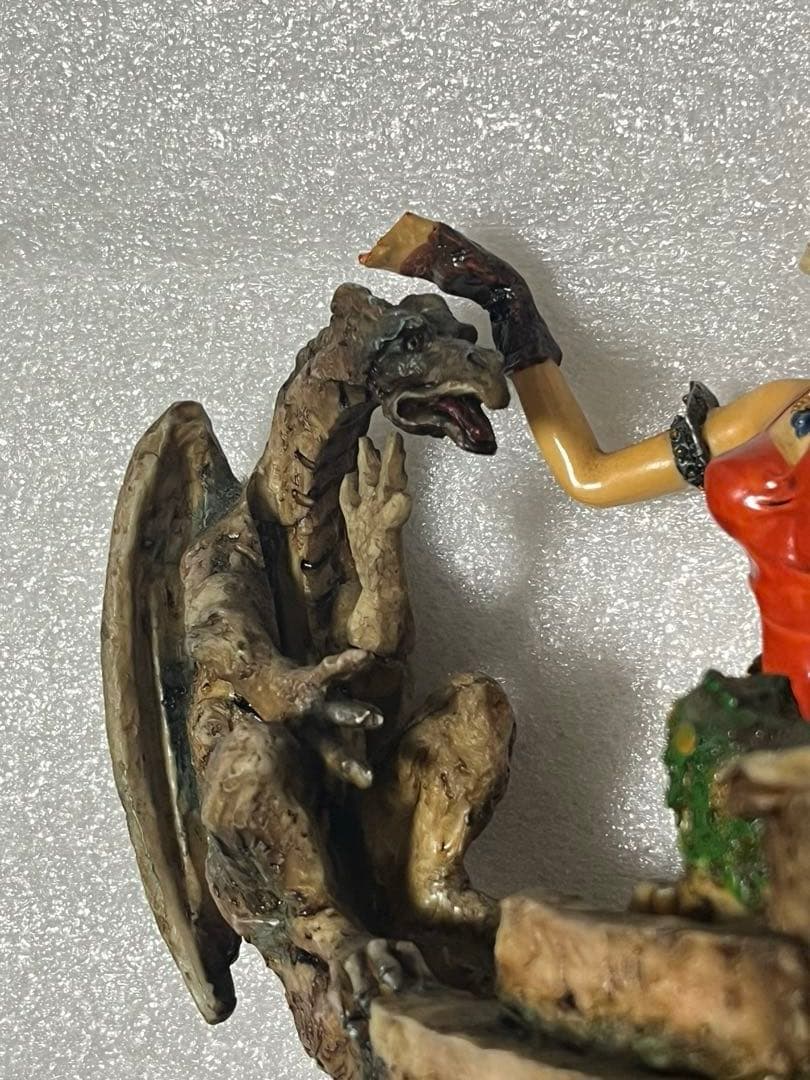 スカルフィギュア 女性キャラクター 鏡付き