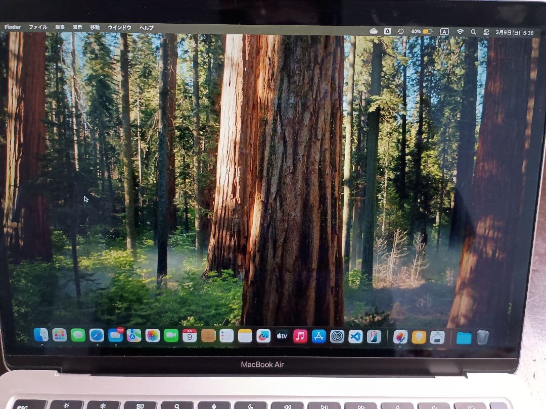 macbook air M1 13インチ 8GB256GB バッテリー容量88％