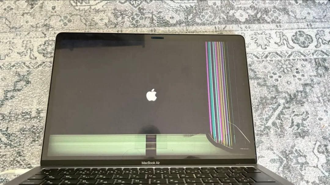 【ジャンク】MacBook Air スペースグレー 画面損傷あり