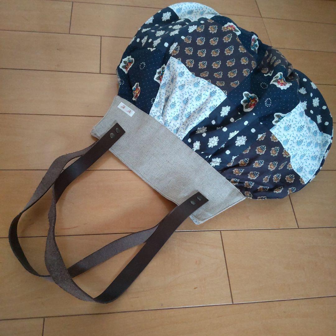 ソレイアードパッチワークトートバッグ レザーハンドル未使用