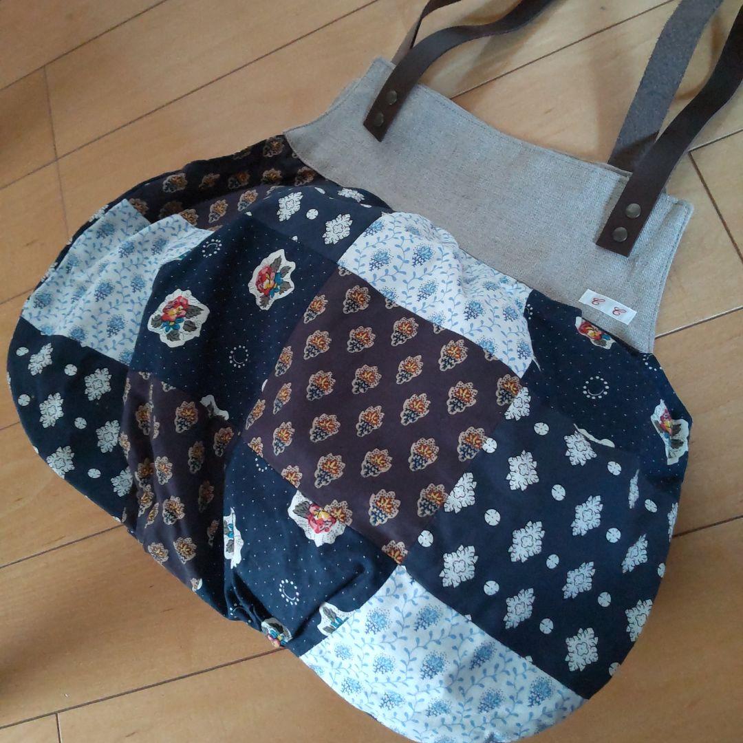 ソレイアードパッチワークトートバッグ レザーハンドル未使用