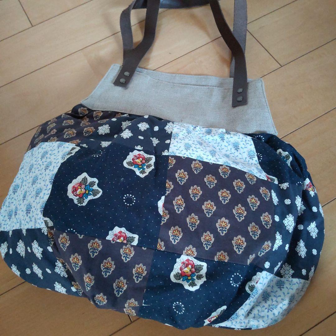 ソレイアードパッチワークトートバッグ レザーハンドル未使用