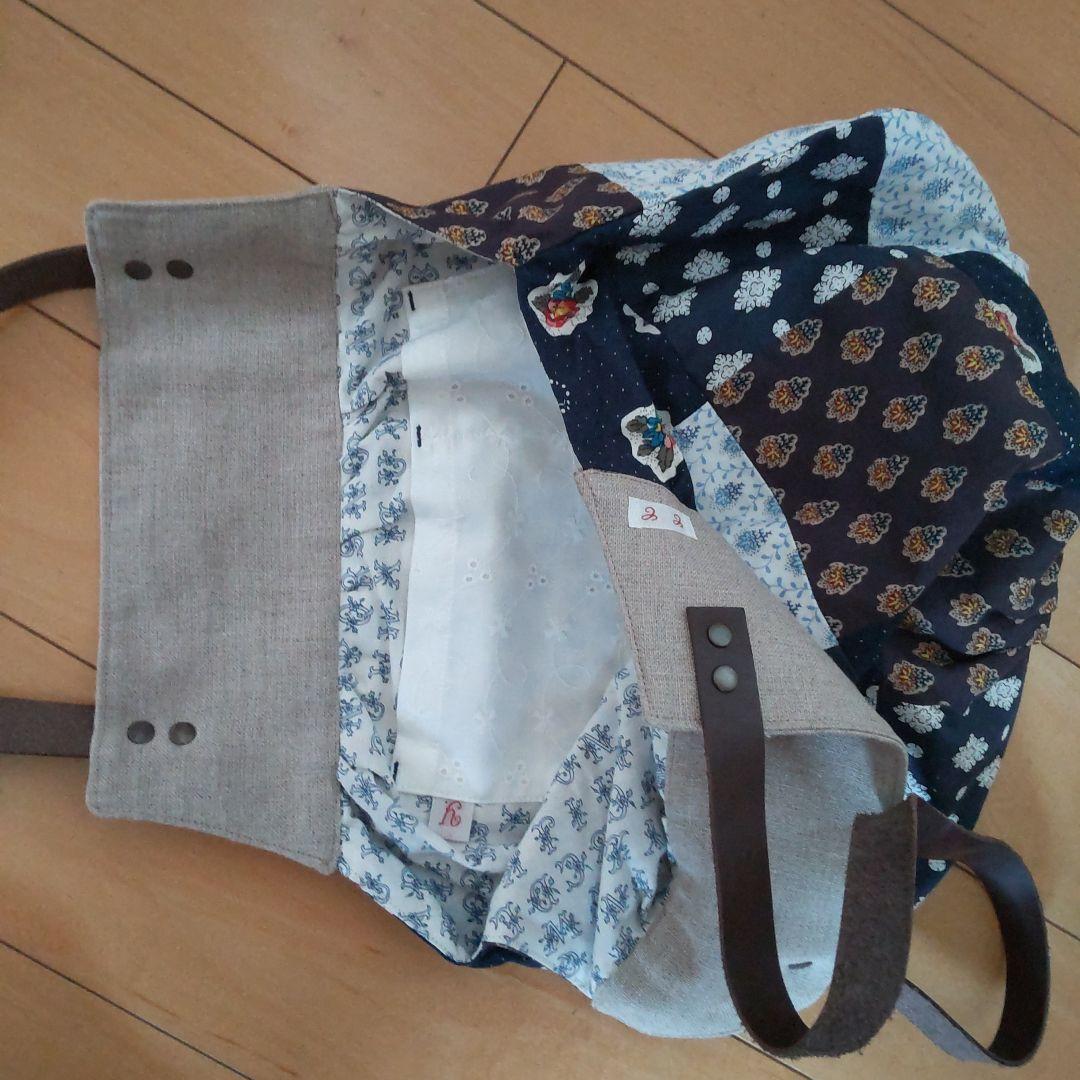 ソレイアードパッチワークトートバッグ レザーハンドル未使用