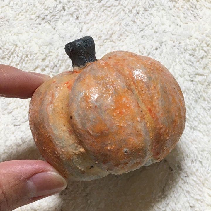焼き物 かぼちゃの置物