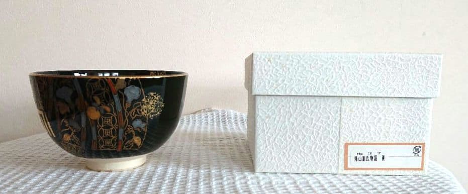 【隆山源氏物語四季】茶道具 薄茶用陶器茶碗 練習用 抹茶茶碗四季4個セット