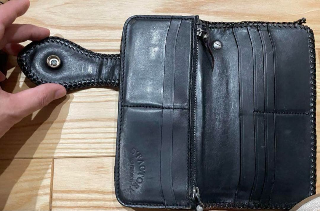 S'FACTORY バイカーズウォレット 鮫皮長財布