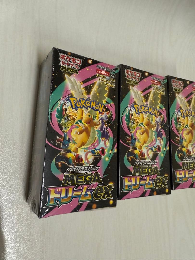 ポケモンカードゲーム MEGA ドリームex 3boxシュリンク付き