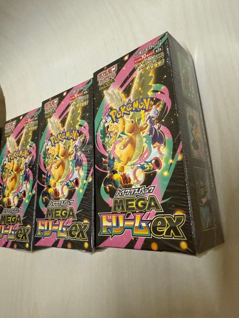 ポケモンカードゲーム MEGA ドリームex 3boxシュリンク付き