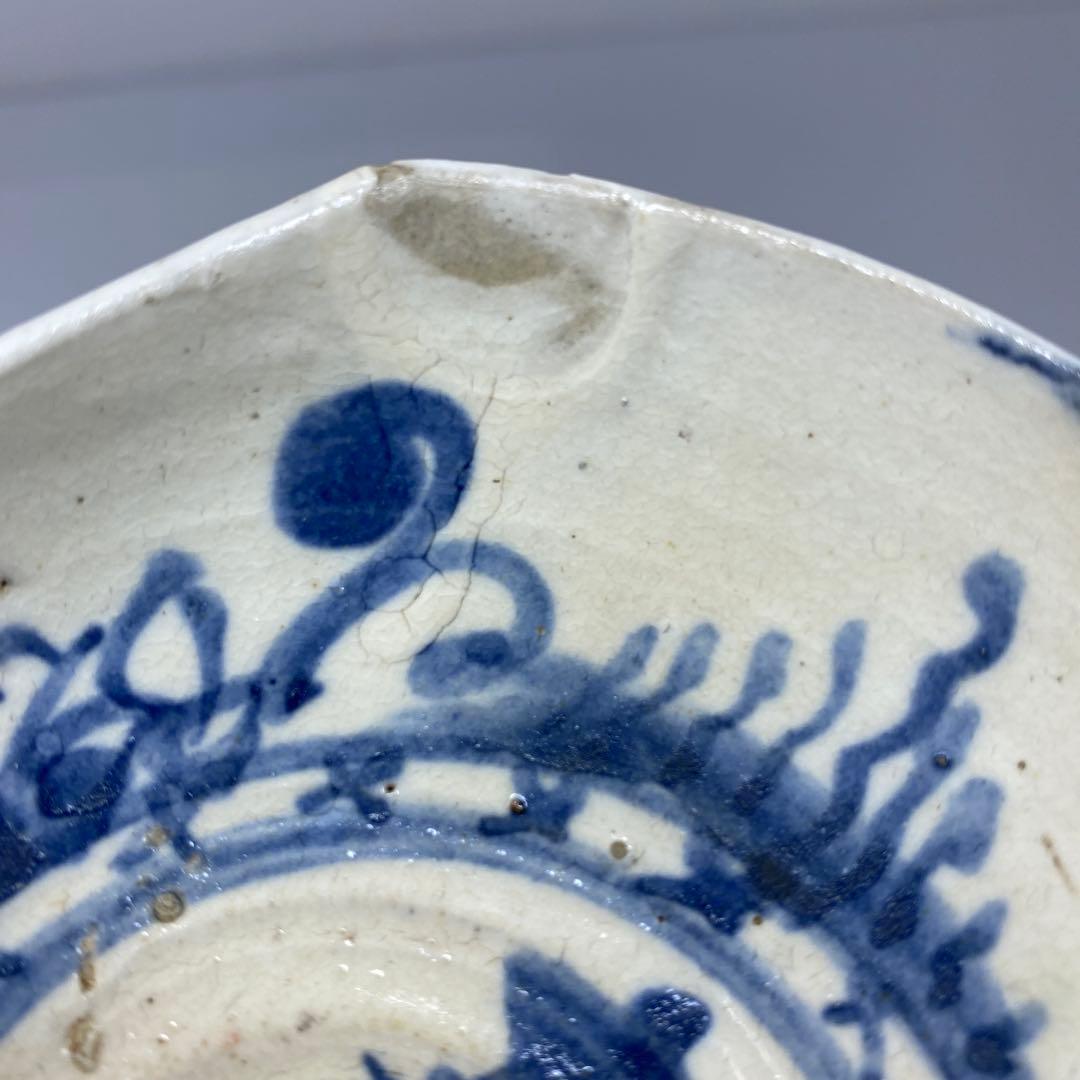 尾形乾山　染付皿5枚　共箱　トヒオ　東さ7-0323☆2F