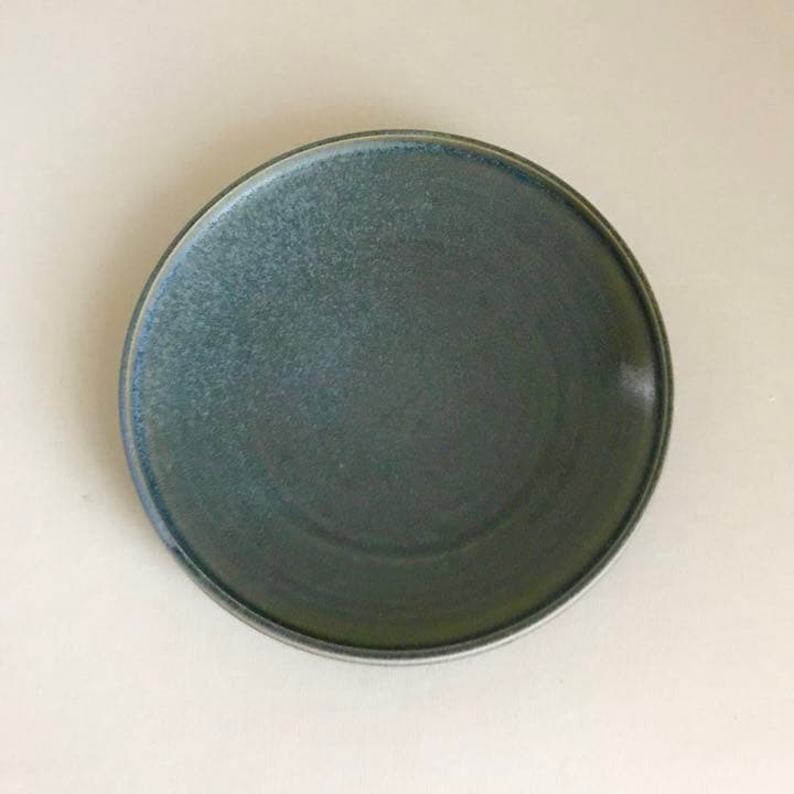 【新品未使用】作家もの　プレート　ブルー