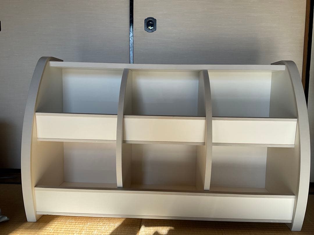 人気！！ソフト素材おもちゃ箱(ホワイト✖️グレー)幅95cm