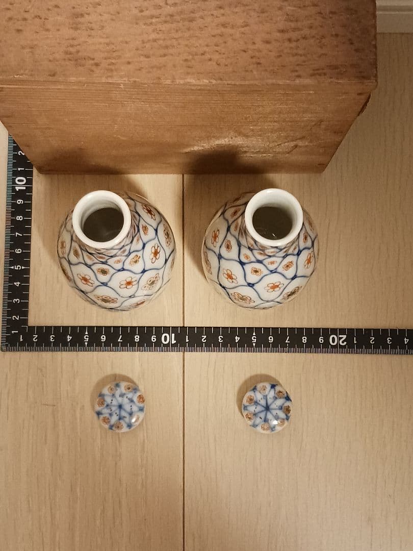 網目色入梅文徳利 酒器 時代物