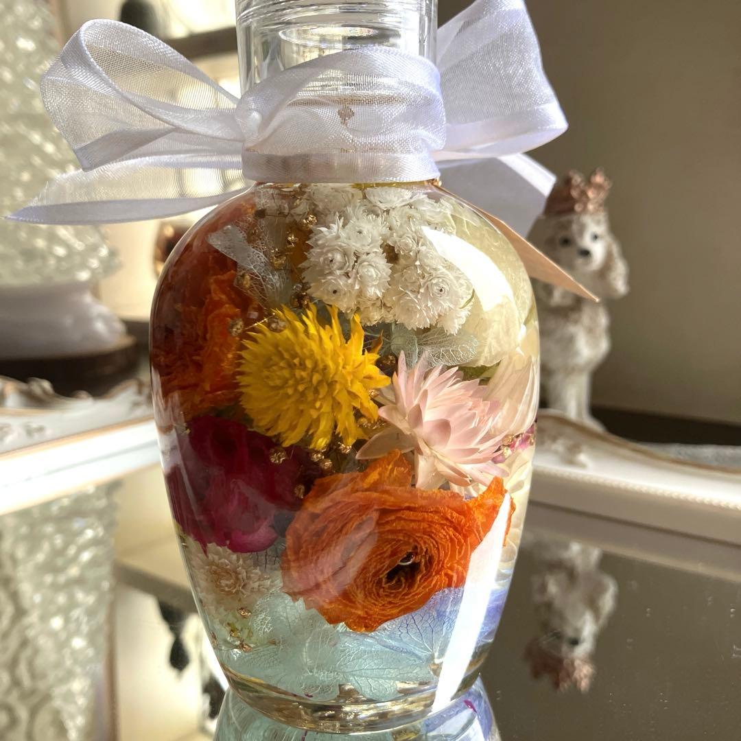 ◆ハーバリウム　312 一周お花の春bottle *.:。✿*゜